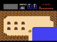 une photo d'Ã©cran de The Legend of Zelda sur Nintendo Nes